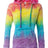 MV Sport Women’s Courtney Burnout V-Notch Hooded Sweatshirt-1