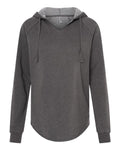 Independent Trading Co. Women’s Lightweight California Wave Wash Hooded Sweatshirt-1