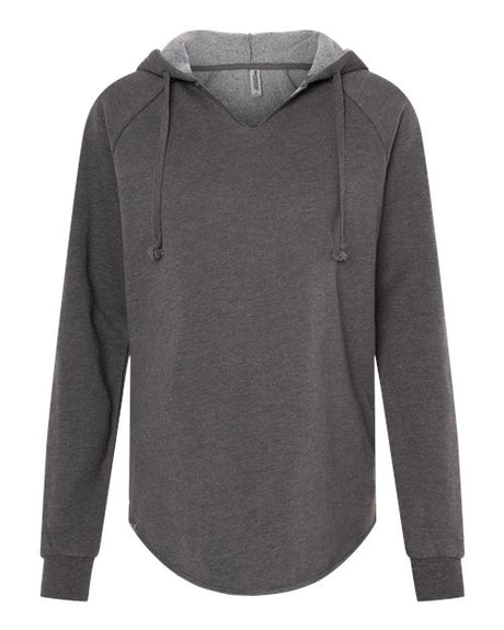 Independent Trading Co. Women’s Lightweight California Wave Wash Hooded Sweatshirt-1