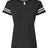 LAT Women's Football V-Neck Fine Jersey Tee-1