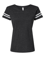 LAT Women's Football V-Neck Fine Jersey Tee-1