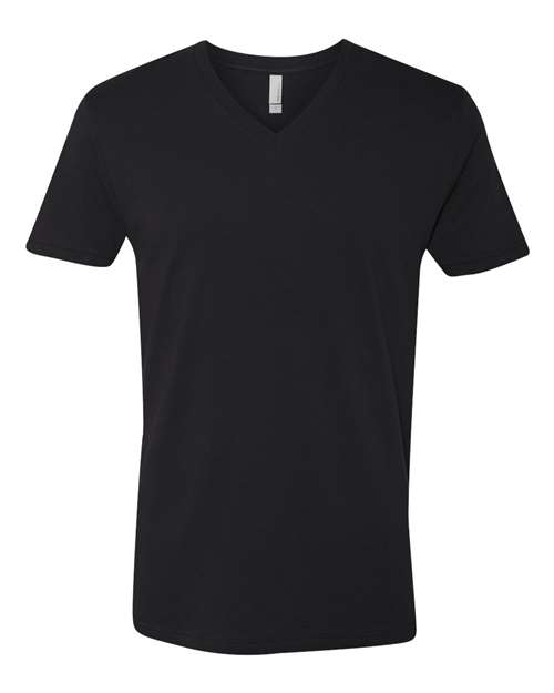 Next Level Men's Cotton V-Neck T-Shirt-1