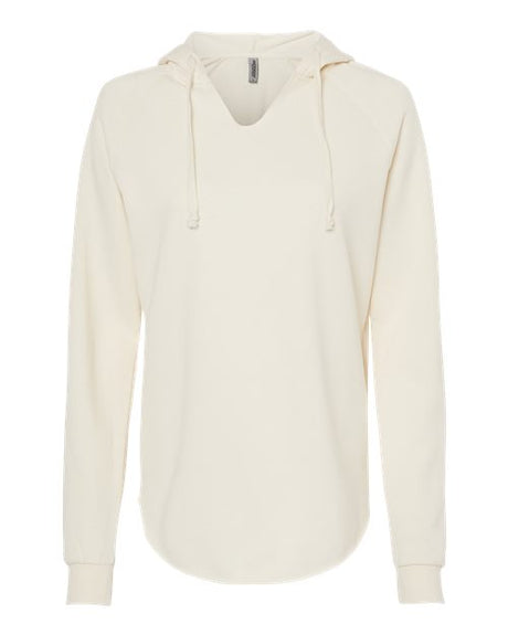Independent Trading Co. Women’s Lightweight California Wave Wash Hooded Sweatshirt-1