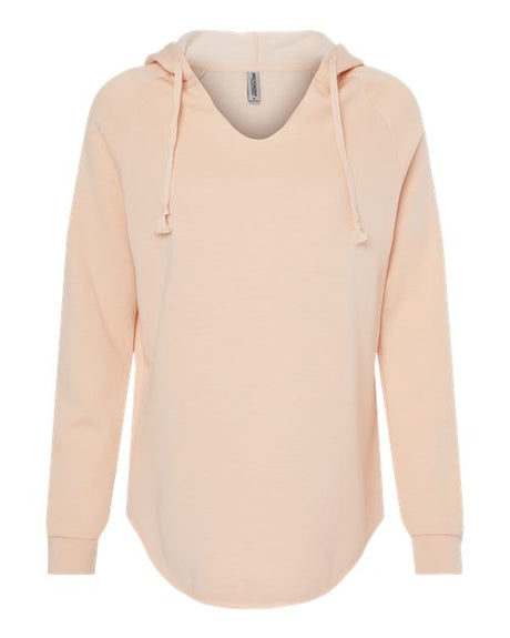 Independent Trading Co. Women’s Lightweight California Wave Wash Hooded Sweatshirt-1