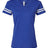 LAT Women's Football V-Neck Fine Jersey Tee-1