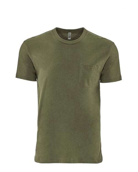 Next Level Apparel Men's   Cotton Pocket Tee-1