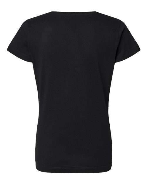 LAT Women's Fine Jersey V-Neck Tee-2