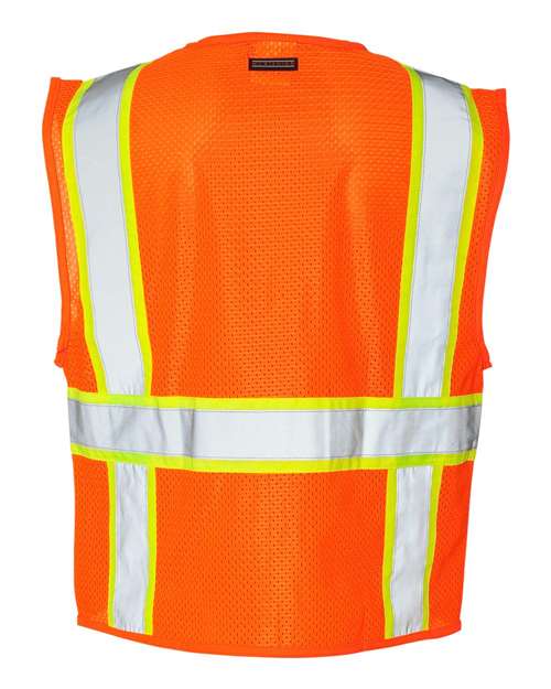 Kishigo Men's Ultra-Cool Solid Front Vest with Mesh Back-3