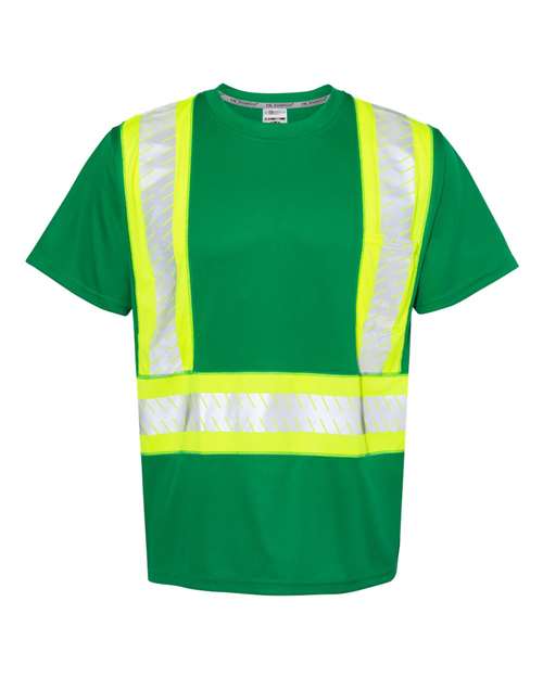 Kishigo Men's EV Series Enhanced Visibility Contrast Pocket T-Shirt-1