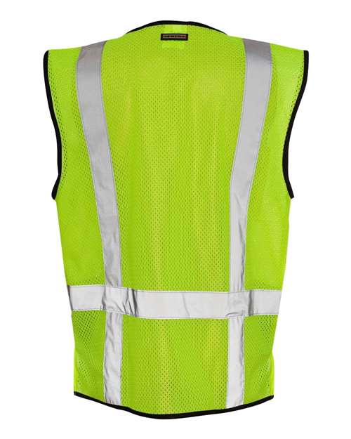 Kishigo Men's Black Bottom Mesh Class 2 Vest-3