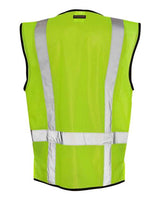 Kishigo Men's Black Bottom Mesh Class 2 Vest-3