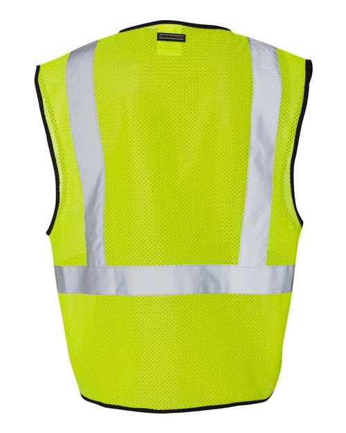 Kishigo Men's Single Pocket Zipper Mesh Class 2 Vest-3