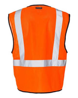 Kishigo Men's Single Pocket Zipper Mesh Class 2 Vest-3