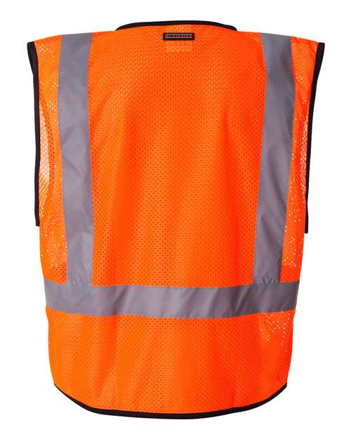 Kishigo Men's Economy Single Pocket Hook-and-Loop Mesh Vest-3