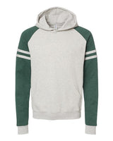 JERZEES Men's Nublend Varsity Colorblocked Raglan Hooded Sweatshirt-1