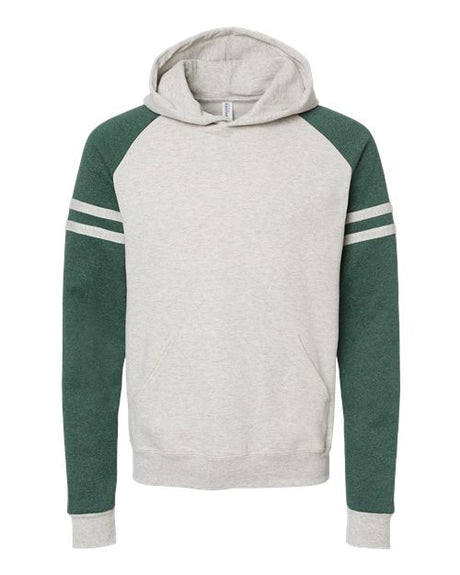 JERZEES Men's Nublend Varsity Colorblocked Raglan Hooded Sweatshirt-1
