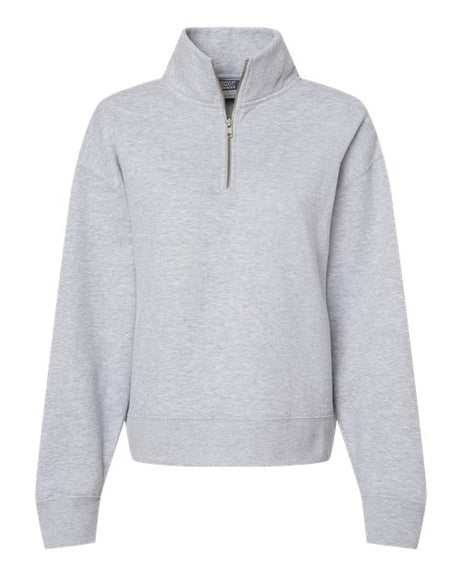 MV Sport Women's Sueded Fleece Quarter-Zip Sweatshirt-1