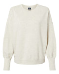 MV Sport Women's Sueded Fleece Crewneck Sweatshirt-1