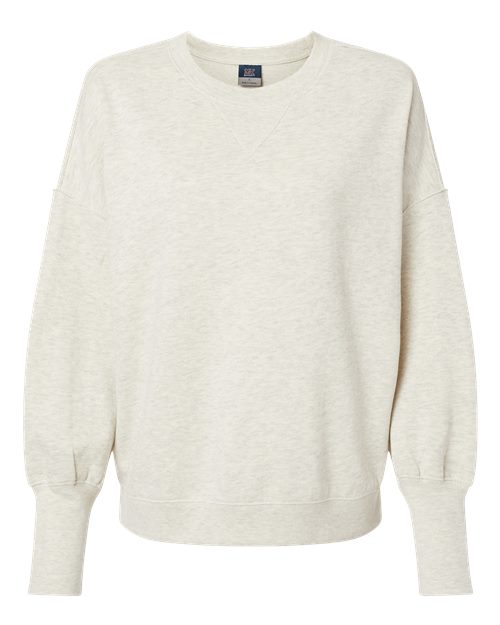 MV Sport Women's Sueded Fleece Crewneck Sweatshirt-1