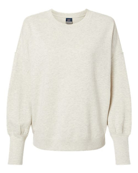 MV Sport Women's Sueded Fleece Crewneck Sweatshirt-1