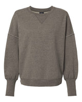 MV Sport Women's Sueded Fleece Crewneck Sweatshirt-1