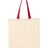 Q-Tees Economical Tote with Contrast-Color Handles-1