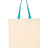 Q-Tees Economical Tote with Contrast-Color Handles-1