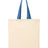 Q-Tees Economical Tote with Contrast-Color Handles-1