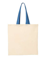 Q-Tees Economical Tote with Contrast-Color Handles-2