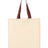 Q-Tees Economical Tote with Contrast-Color Handles-1