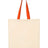 Q-Tees Economical Tote with Contrast-Color Handles-1