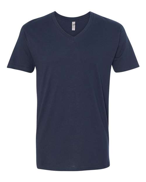 Next Level Men's Cotton V-Neck T-Shirt-1