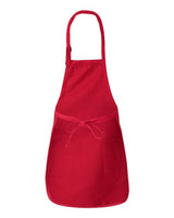 Q-Tees Full-Length Apron with Pockets-2
