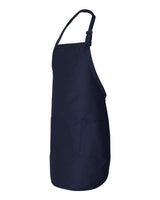 Q-Tees Full-Length Apron with Pockets-2