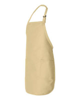 Q-Tees Full-Length Apron with Pockets-2