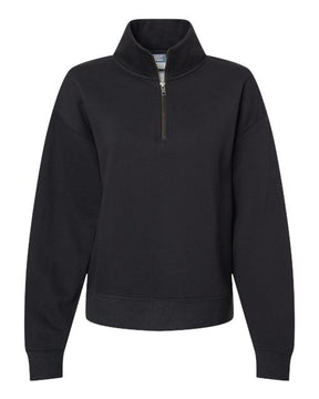 MV Sport Women's Sueded Fleece Quarter-Zip Sweatshirt-1