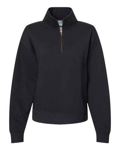 MV Sport Women's Sueded Fleece Quarter-Zip Sweatshirt-1