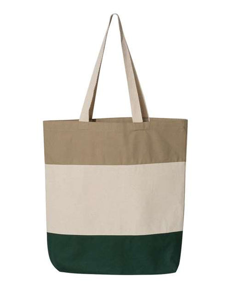 Q-Tees 11L Tri-Color Tote-1