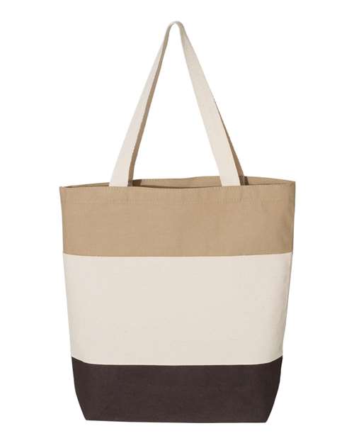 Q-Tees 11L Tri-Color Tote-1