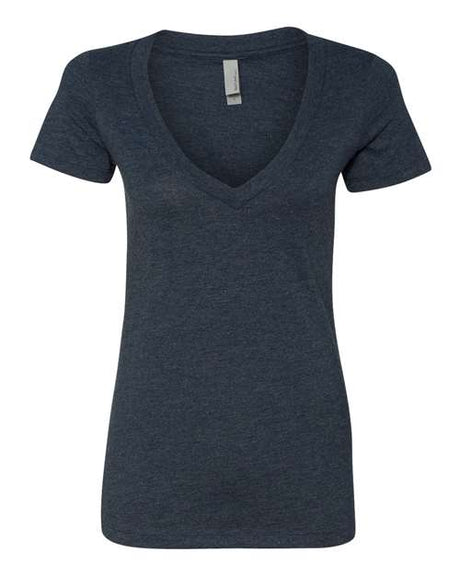 Next Level Women’s CVC Deep V-Neck T-Shirt-1