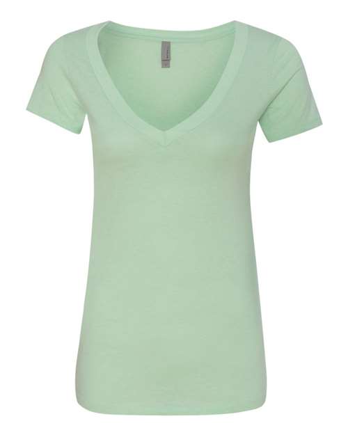 Next Level Women’s CVC Deep V-Neck T-Shirt-1