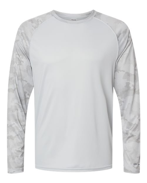 Paragon Men's Cayman Performance Camo Colorblocked Long Sleeve T-Shirt-1