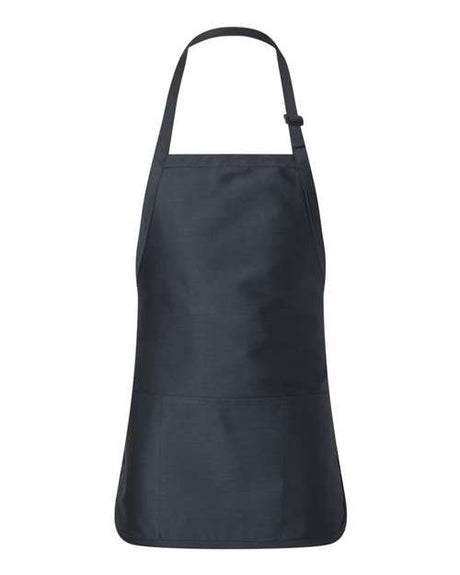 Q-Tees Full-Length Apron with Pouch Pocket-1
