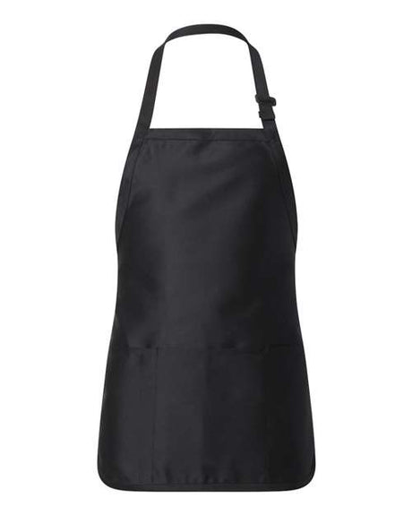 Q-Tees Full-Length Apron with Pouch Pocket-1