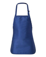 Q-Tees Full-Length Apron with Pouch Pocket-1