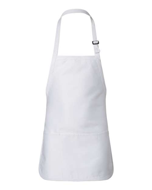 Q-Tees Full-Length Apron with Pouch Pocket-1