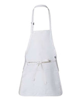 Q-Tees Full-Length Apron with Pouch Pocket-2