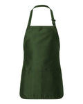 Q-Tees Full-Length Apron with Pouch Pocket-1