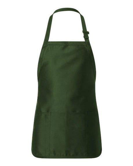 Q-Tees Full-Length Apron with Pouch Pocket-1