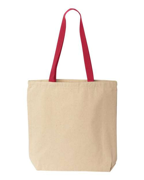 Liberty Bags Natural Tote with Contrast-Color Handles-1